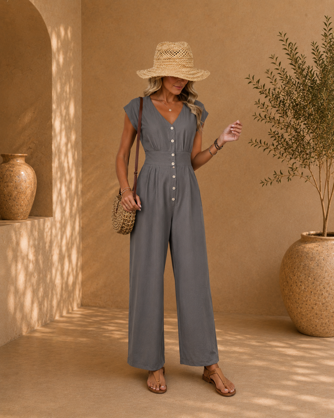 Noah - Mono Casual de Pierna Ancha