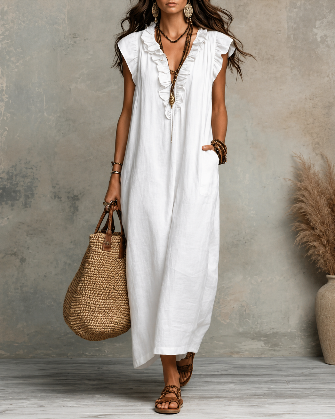 Camila - Vestido Maxi Bohemio