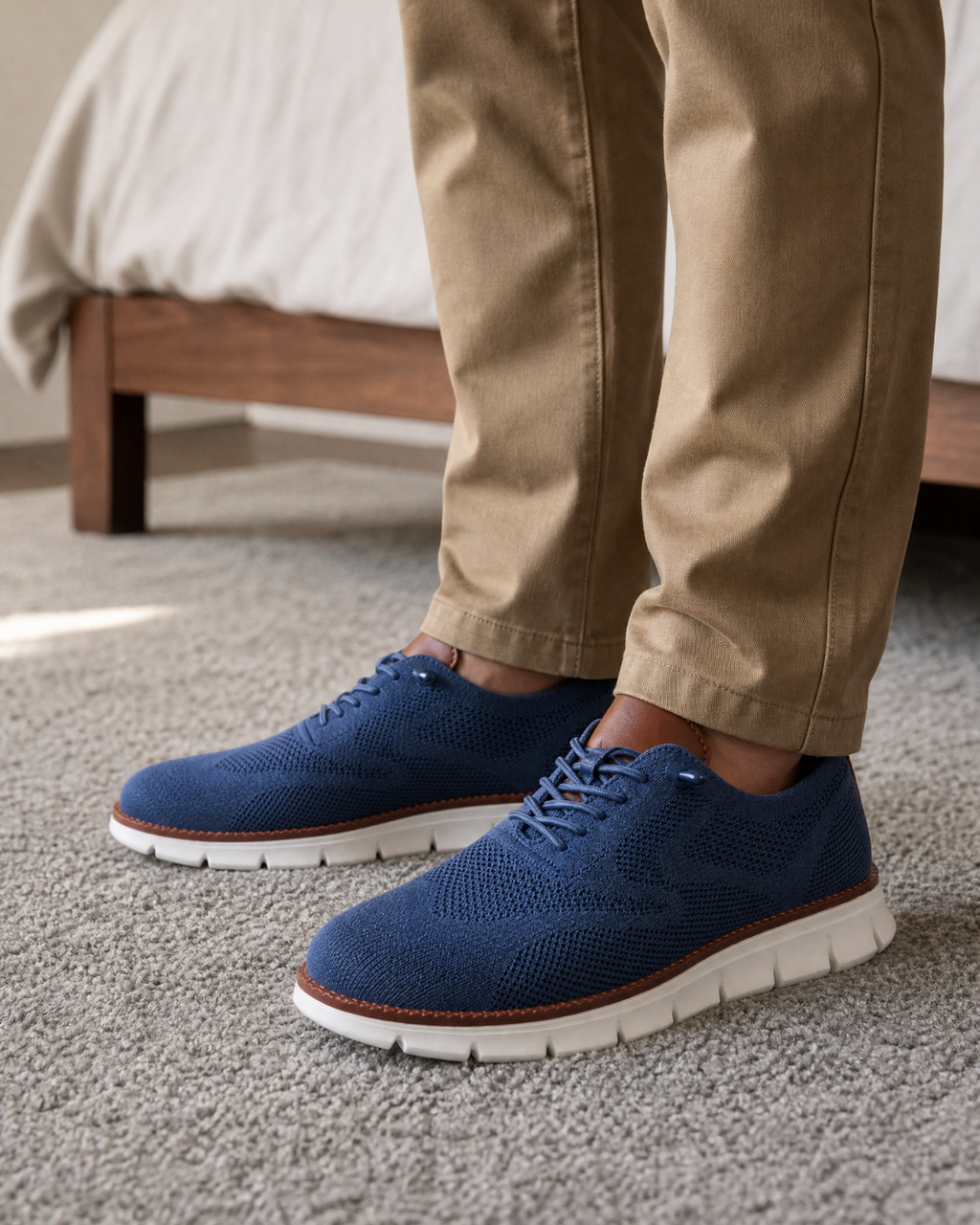 Éric - Zapatillas Oxford de Malla Transpirable