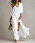 Leticia - Vestido Elegante con Hombro Descubierto