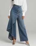 Carolina - Pantalón Vaquero de Cintura Alta y Pierna Ancha