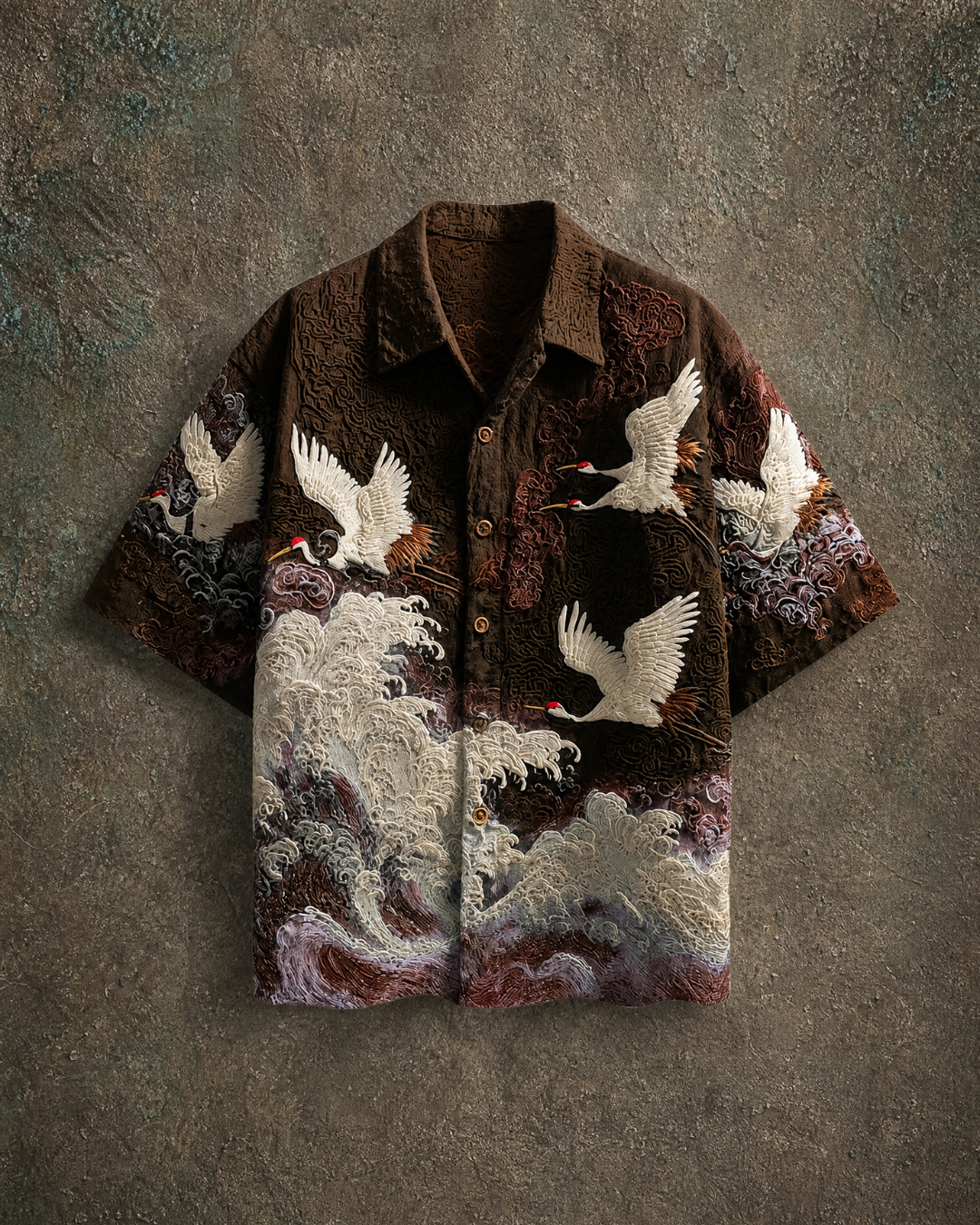 Oscar - Camisa Artística con Bordado Japonés
