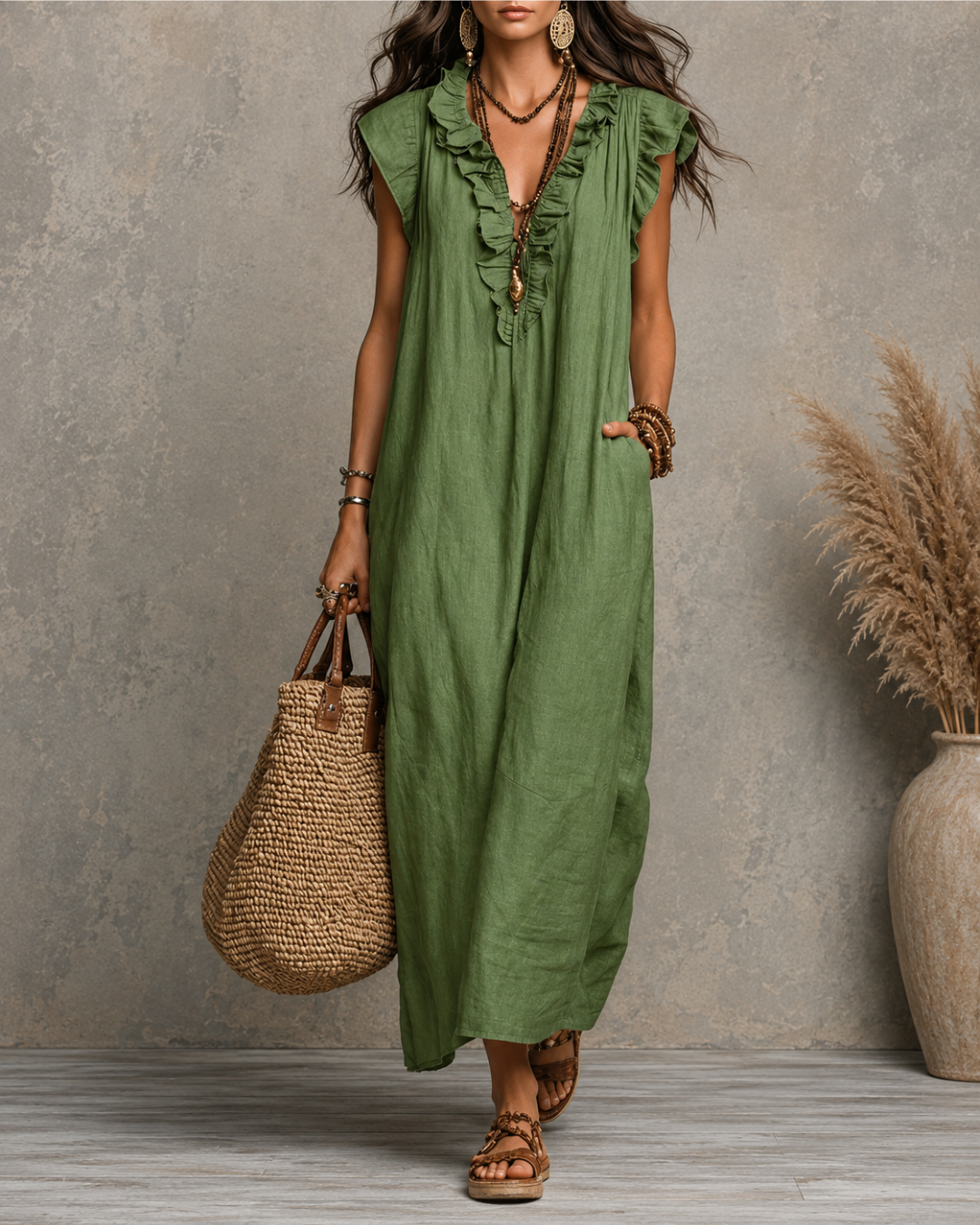 Camila - Vestido Maxi Bohemio