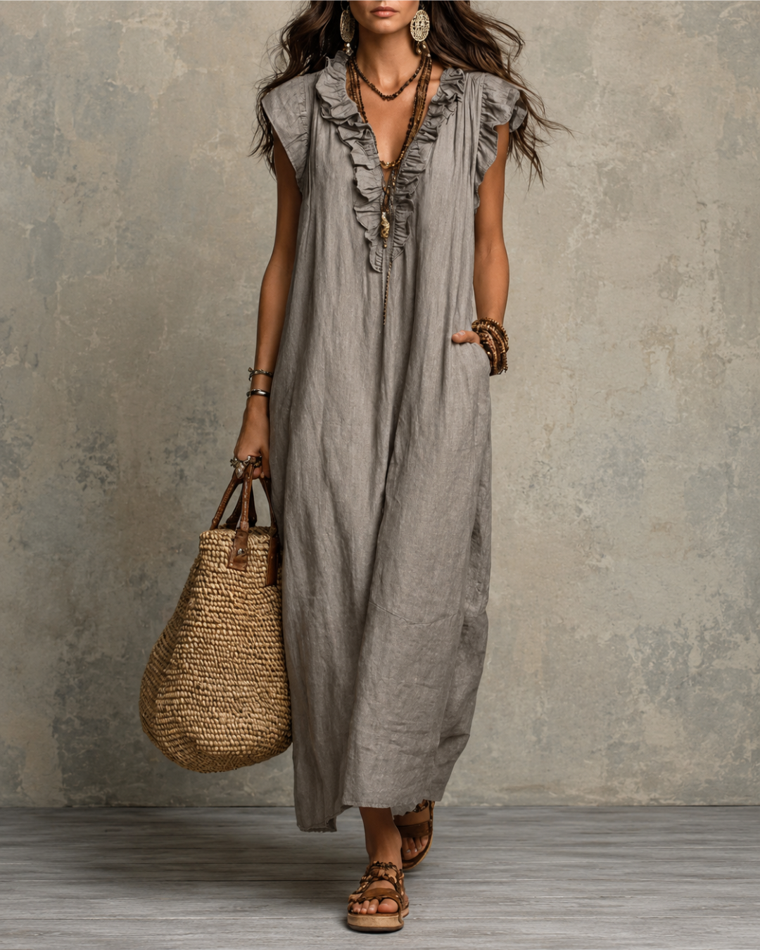 Camila - Vestido Maxi Bohemio
