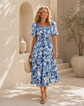 Mariana - Vestido con Elegancia Floral que Enamora