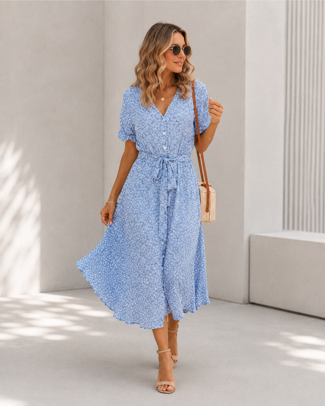 Karen - Vestido Floral para Cualquier Ocasión