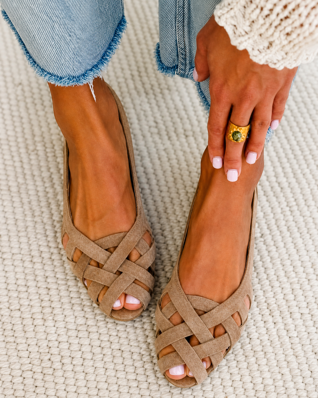 Saray - Sandalias Perforadas de Confort Natural