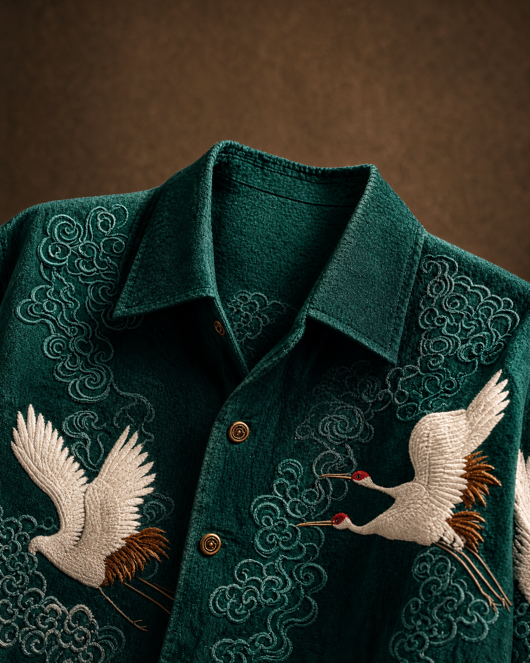 Oscar - Camisa Artística con Bordado Japonés