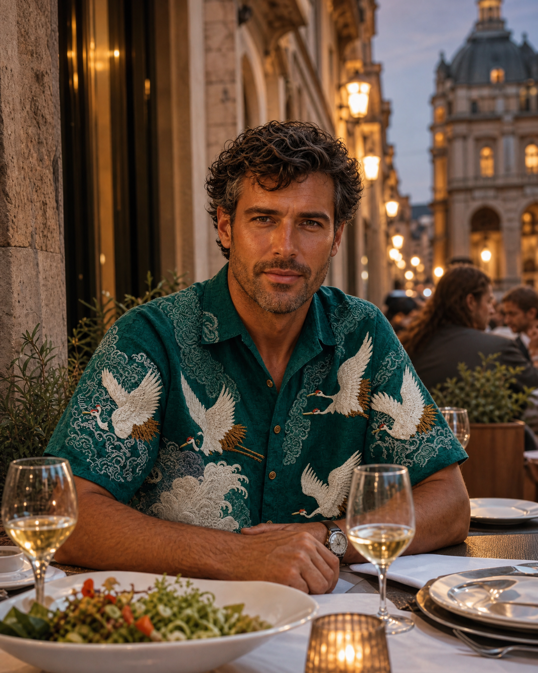Oscar - Camisa Artística con Bordado Japonés