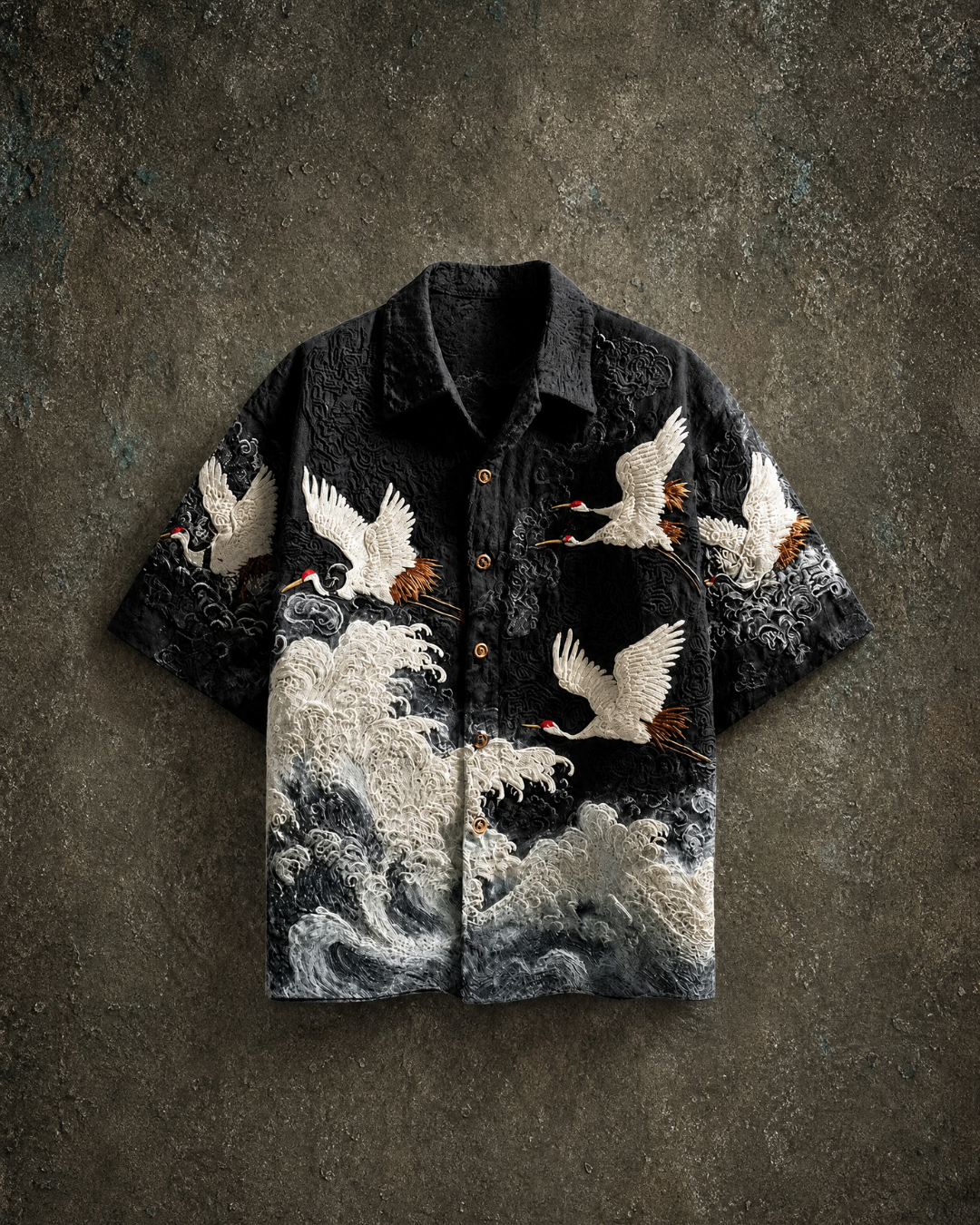 Oscar - Camisa Artística con Bordado Japonés