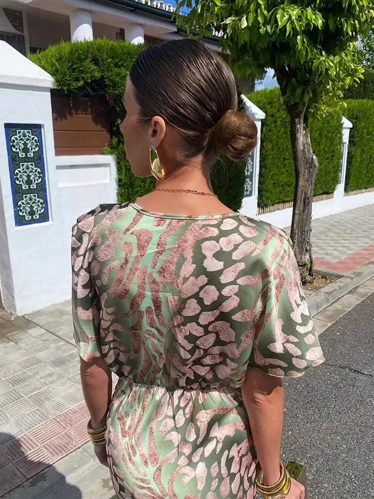Tamara - Vestido Midi Color Cobre