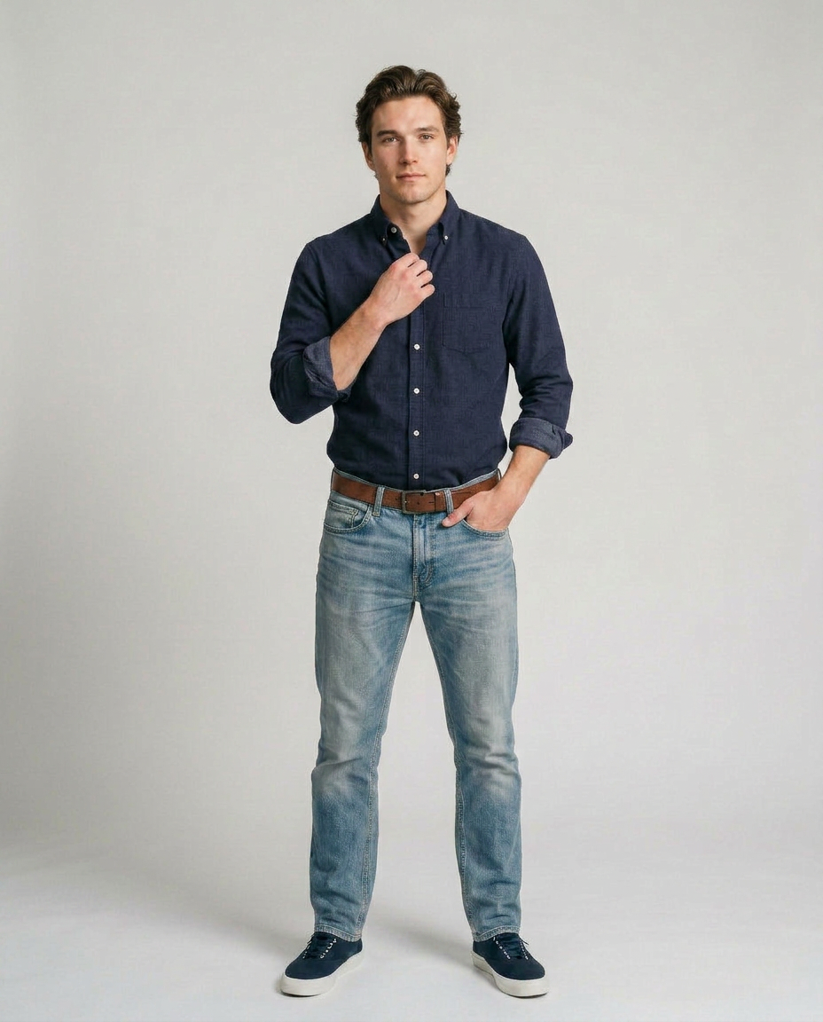 Ramón - Camisa Casual de Algodón Premium