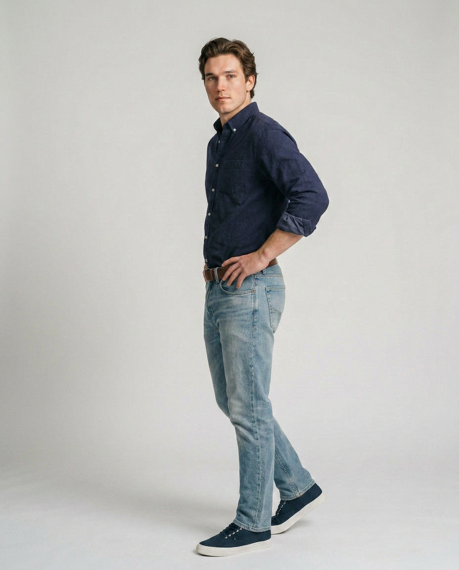 Ramón - Camisa Casual de Algodón Premium