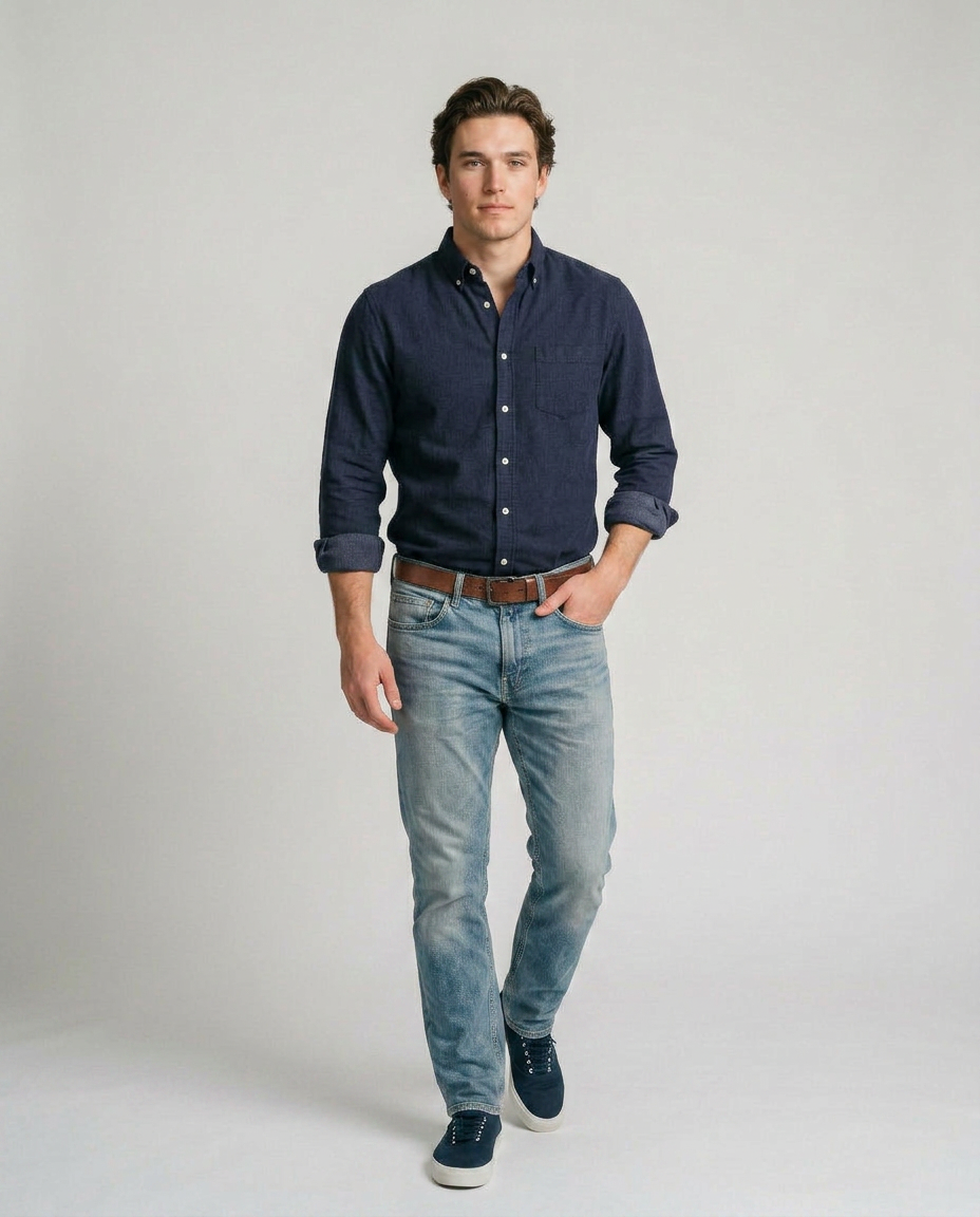 Ramón - Camisa Casual de Algodón Premium