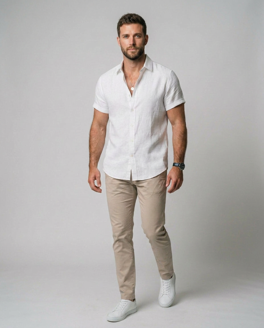 Mateo - Camisa de Lino de Verano
