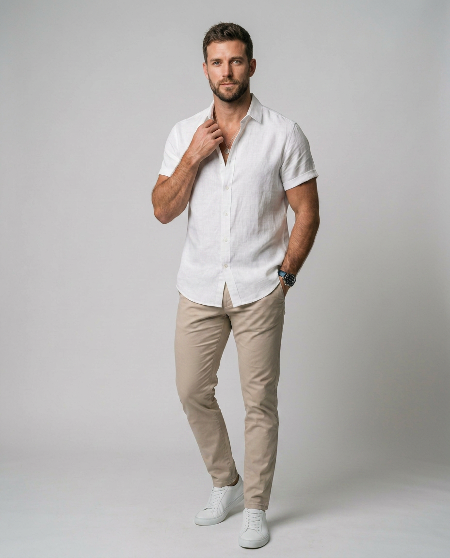 Mateo - Camisa de Lino de Verano