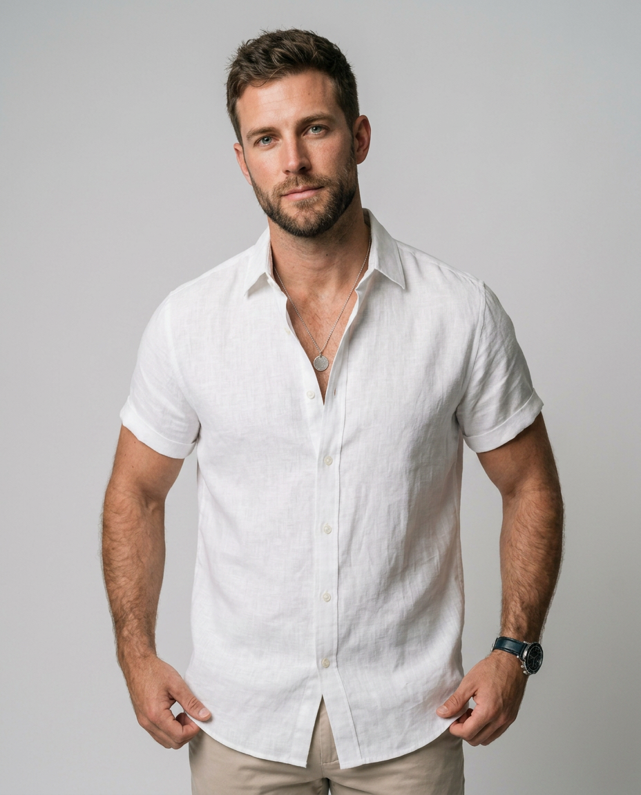 Mateo - Camisa de Lino de Verano