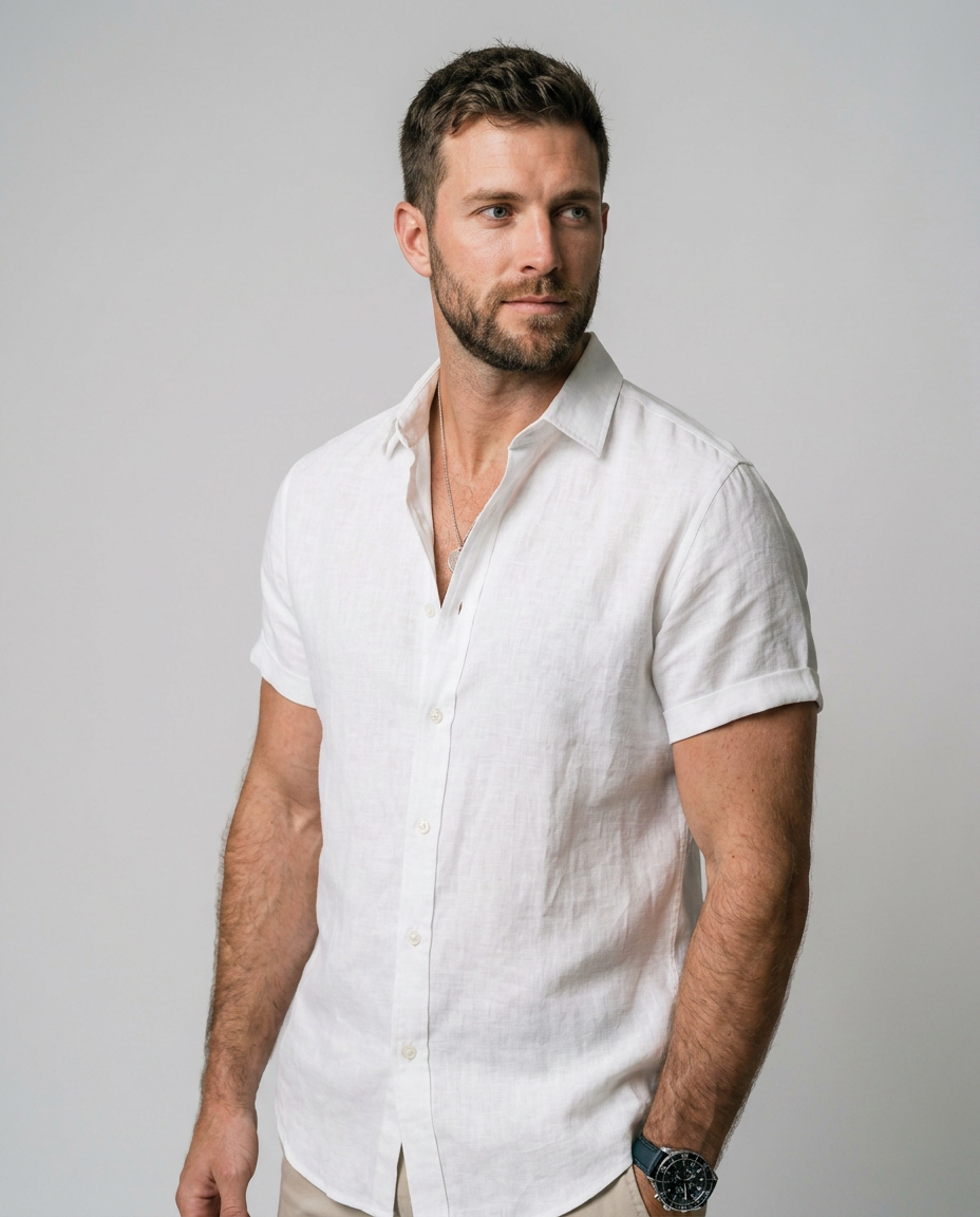 Mateo - Camisa de Lino de Verano
