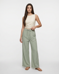 Lia - Pantalón de Lino Fluido con Cintura Ajustable