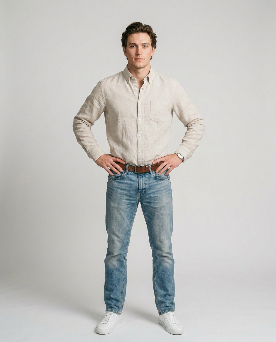 Ramón - Camisa Casual de Algodón Premium
