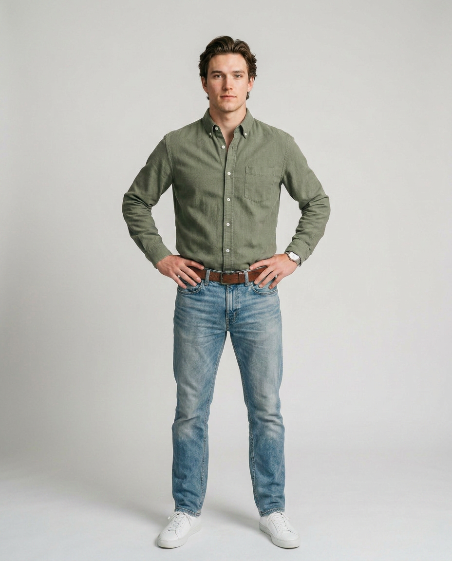 Ramón - Camisa Casual de Algodón Premium