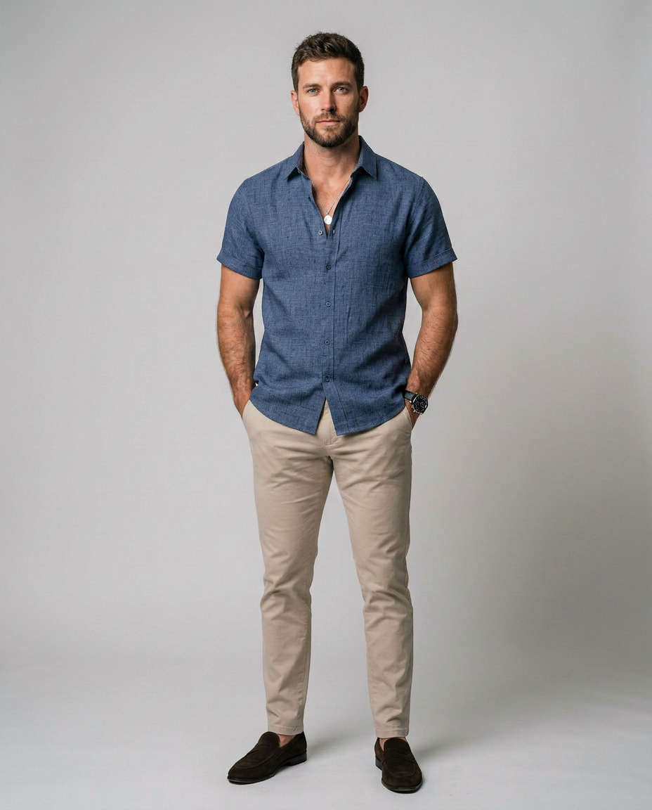 Mateo - Camisa de Lino de Verano