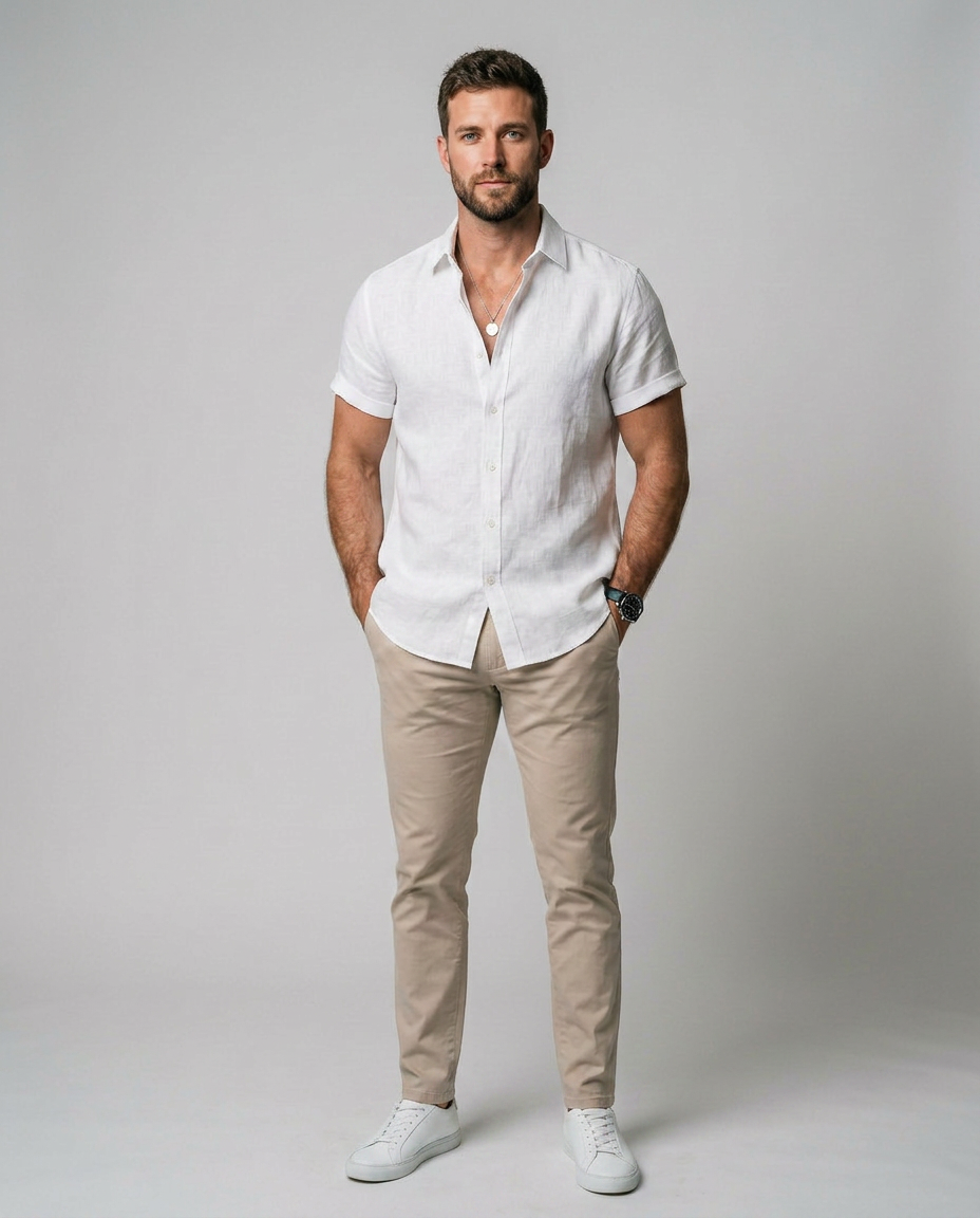 Mateo - Camisa de Lino de Verano