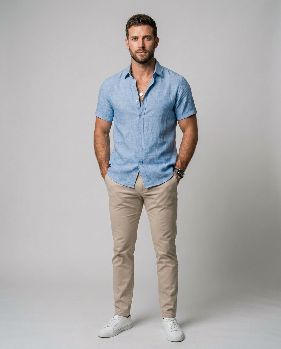 Mateo - Camisa de Lino de Verano